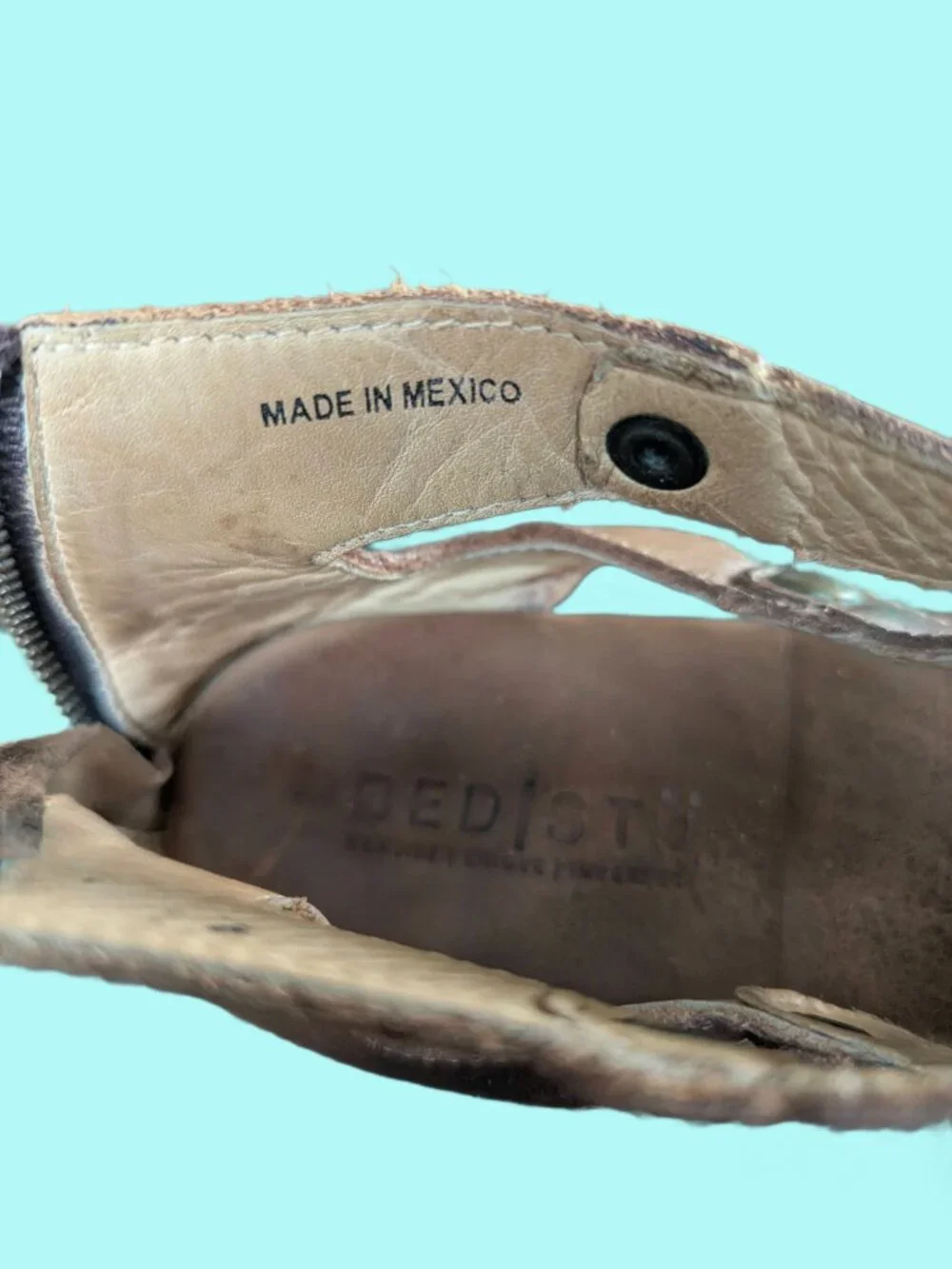 Bed Stu Tan Leather Rustic SOTO Flats - Women's Size 9 - Picture 15 of 15
